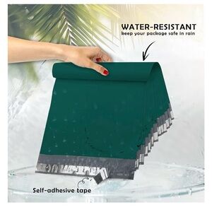 Polymailers 10x13 inches Bundle of 15 Green Tear Resistant Tarp